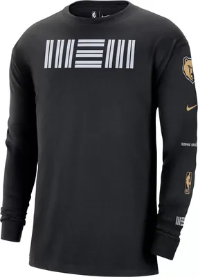 Nike Men's 2023-24 City Edition Memphis Grizzlies Courtside M90 Long Sleeve Logo T-Shirt