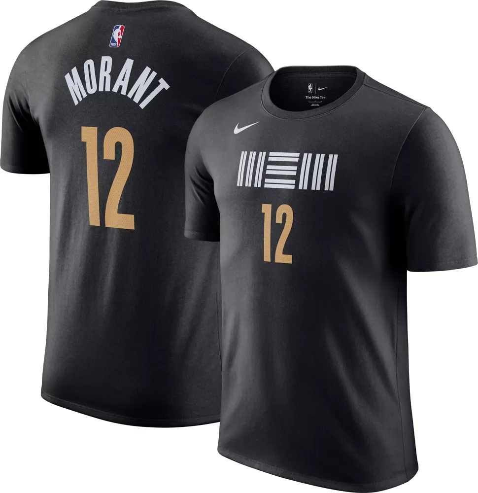 Nike Men's 2023-24 City Edition Memphis Grizzlies Ja Morant #12 Black T-Shirt