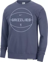 Nike Men's Memphis Grizzlies Standard Issue Blue Crewneck Sweatshirt