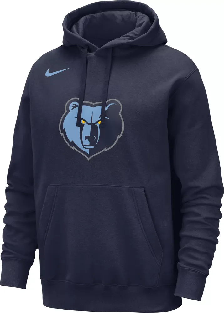 Nike Men's Memphis Grizzlies Navy Logo Hoodie