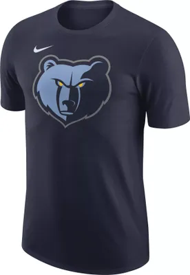 Nike Men's Memphis Grizzlies Navy Essential Logo T-Shirt