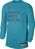 Nike Men's Charlotte Hornets Teal Practice Long Sleeve T-Shirt