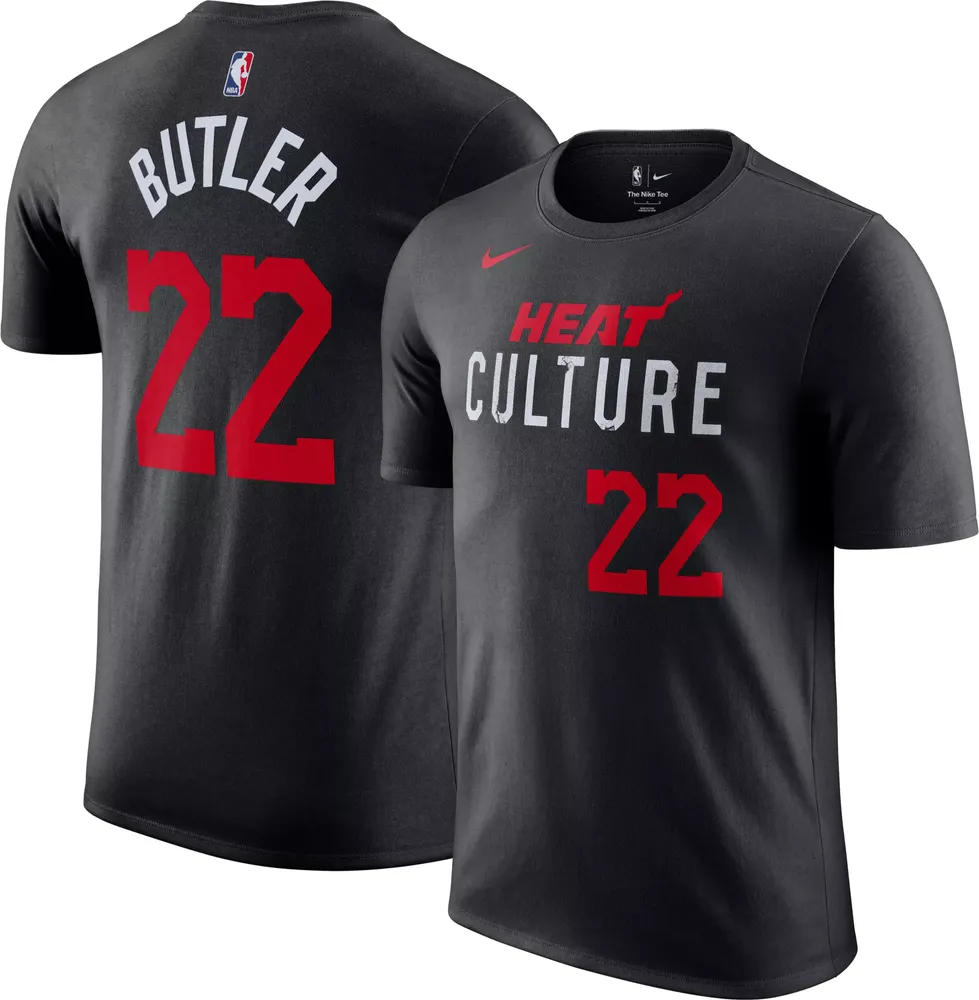 Nike Men's 2023-24 City Edition Miami Heat Jimmy Butler #22 Black T-Shirt