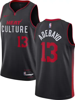 Nike Men's 2023-24 City Edition Miami Heat Bam Adebayo #13 Black Swingman Jersey