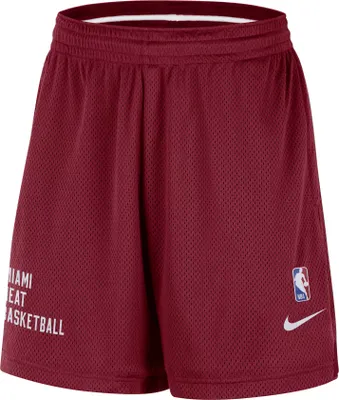 Nike Men's Miami Heat Red Mesh Shorts
