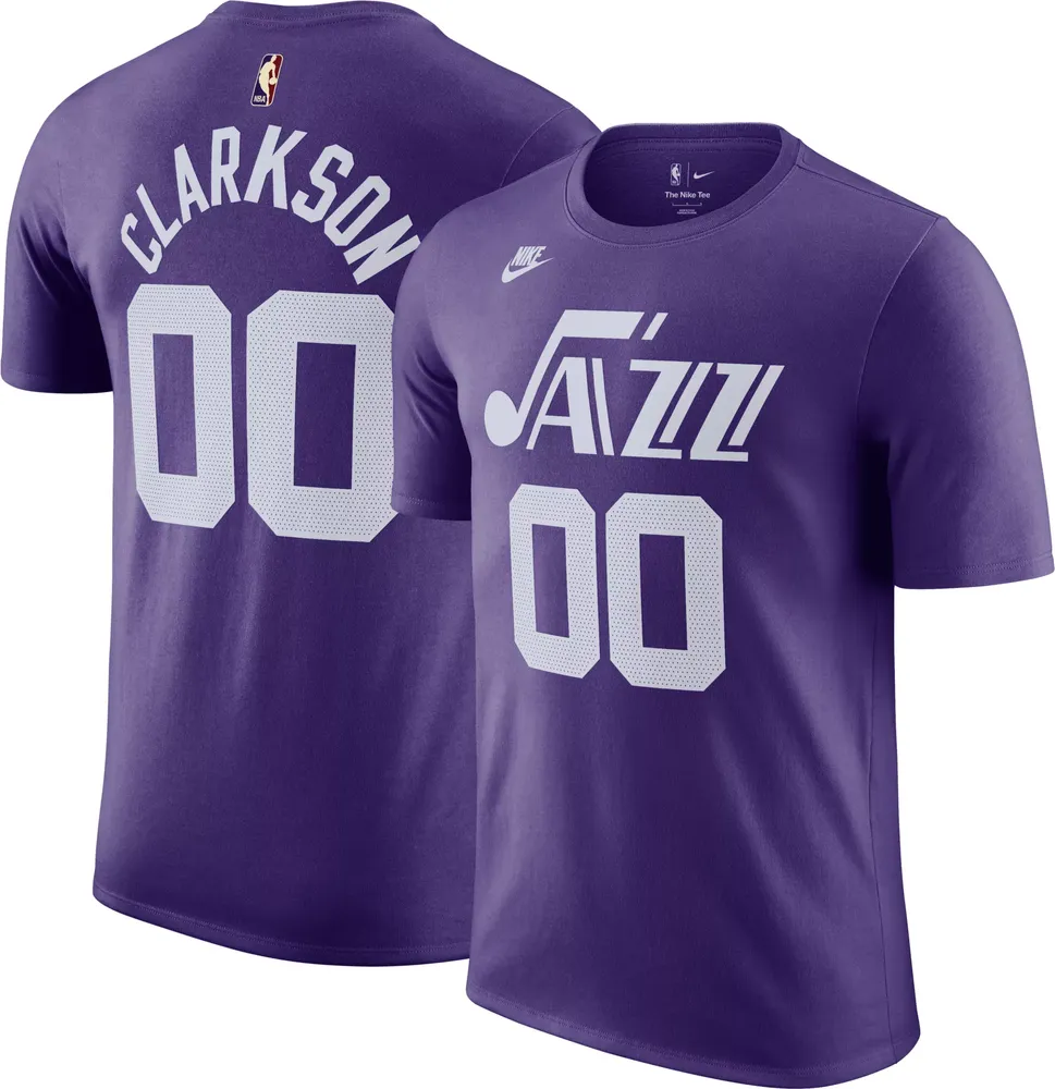 Nike Men's Utah Jazz Jordan Clarkson #00 Hardwood Classic T-Shirt