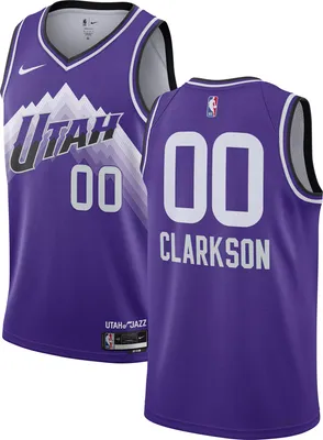 Nike Men's 2023-24 City Edition Utah Jazz Jordan Clarkson #00 Purple Swingman Jersey