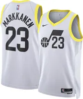 Nike Men's Utah Jazz Lauri Markkanen #23 White Swingman Jersey