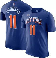 Nike Men's 2023-24 City Edition New York Knicks Jalen Brunson #11 Blue T-Shirt