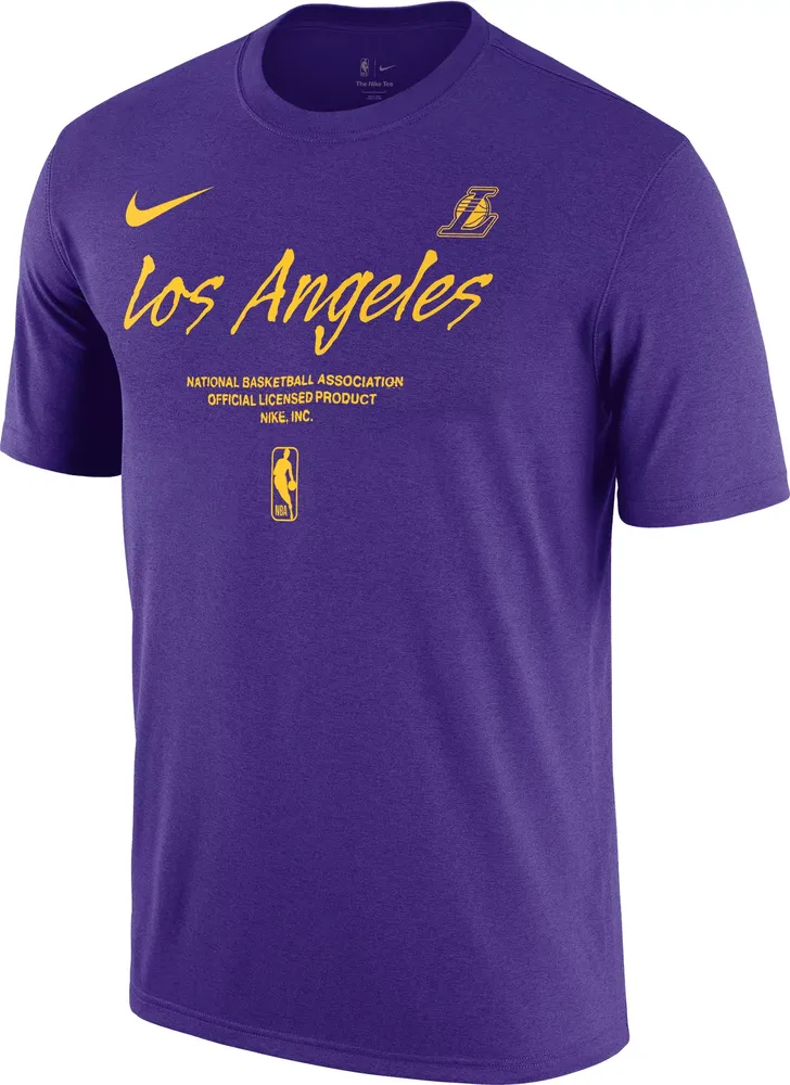 Nike Men's Los Angeles Lakers Purple Logo T-Shirt