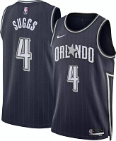 Nike Men's 2023-24 City Edition Orlando Magic Jalen Suggs #4 Navy Swingman Jersey