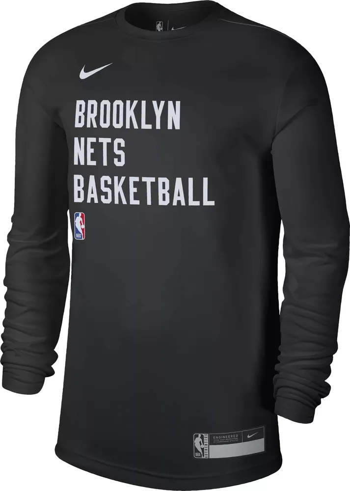 Nike Men's Brooklyn Nets Black Practice Long Sleeve T-Shirt