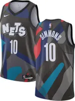 Nike Men's 2023-24 City Edition Brooklyn Nets Ben Simmons #10 Black Swingman Jersey