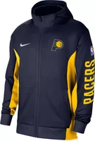 Nike Men's Indiana Pacers Navy Showtime Full Zip Hoodie