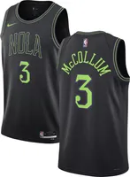 Nike Men's 2023-24 City Edition New Orleans Pelicans CJ McCollum #3 Black Swingman Jersey