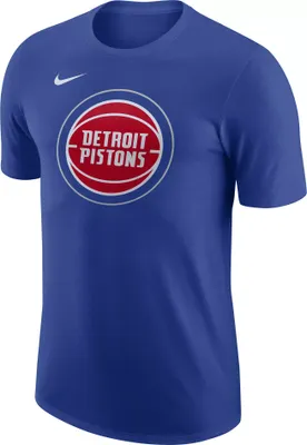 Nike Men's Detroit Pistons Blue Essential Logo T-Shirt