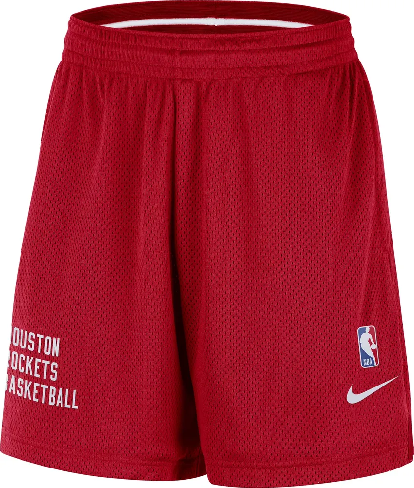 Nike Men's Houston Rockets Red Mesh Shorts