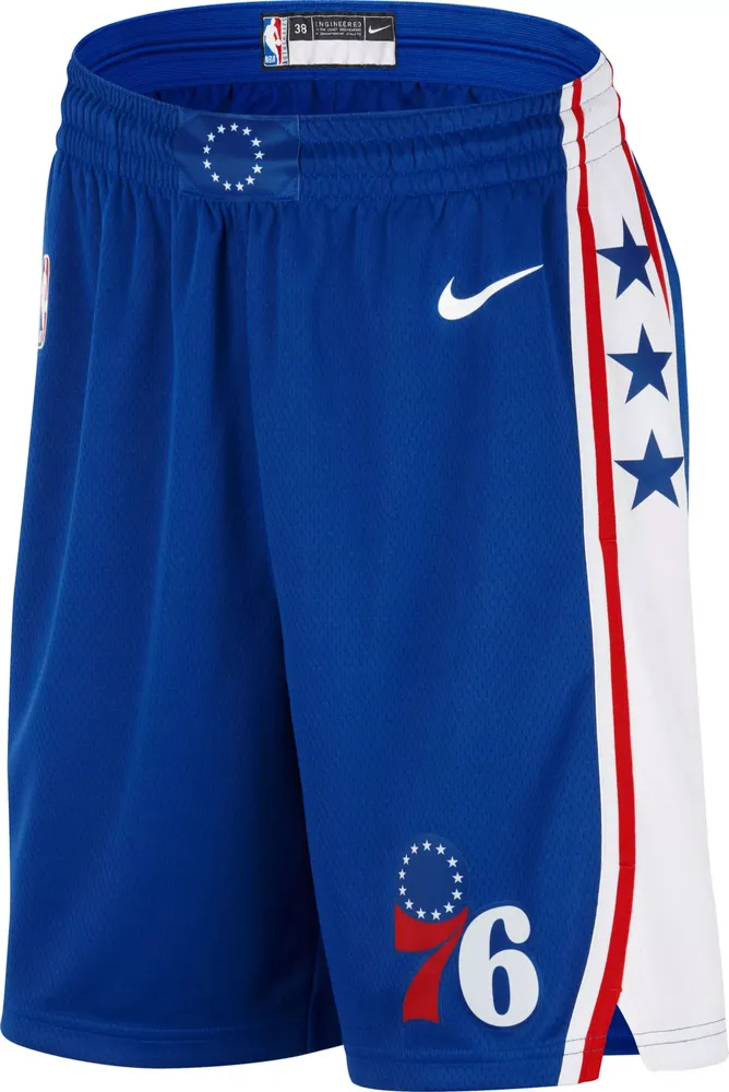 Nike Men's Philadelphia 76ers Blue Icon Shorts