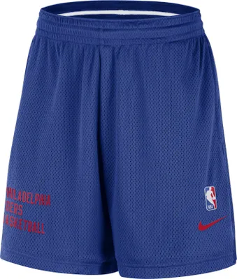 Nike Men's Philadelphia 76ers Blue Mesh Shorts