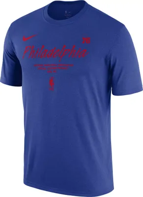 Nike Men's Philadelphia 76ers Blue Logo T-Shirt