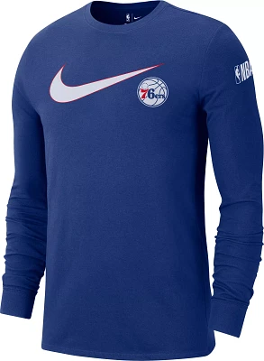 Nike Men's Philadelphia 76ers Essential Swish Long Sleeve T-Shirt