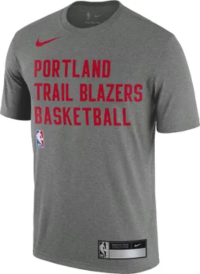 Nike Men's Portland Trail Blazers Grey Practice T-Shirt