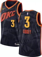 Nike Men's 2023-24 City Edition Oklahoma Thunder Josh Giddey #3 Navy Swingman Jersey