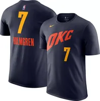 Nike Men's 2023-24 City Edition Oklahoma Thunder Chet Holmgren #7 Navy T-Shirt