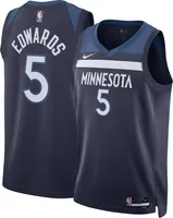 Nike Men's Minnesota Timberwolves Anthony Edwards #5 Navy Swingman Jersey