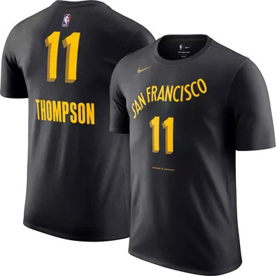 Nike Men's 2023-24 City Edition Golden State Warriors Klay Thompson #11 Black T-Shirt