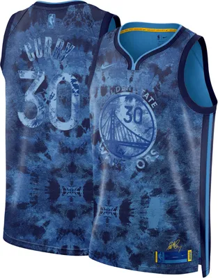 Nike Men's Golden State Warriors Blue Steph Curry #30 Dri-FIT Swingman Jersey