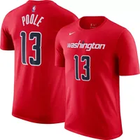 Nike Men's Washington Wizards Jordan Poole #3 Red T-Shirt