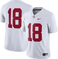 Nike Men's Alabama Crimson Tide White Dri-FIT Game Football Jersey