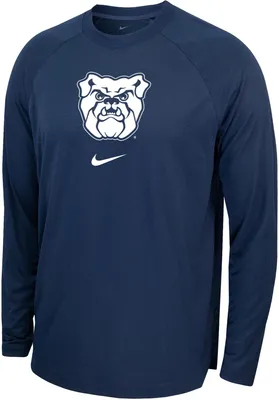 Nike Men's Butler Bulldogs Blue Spotlight Basketball Dri-FIT Long Sleeve Shirt