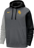 Nike Men's Baylor Bears Colorblock Grey Club Fleece College Pullover Hoodie