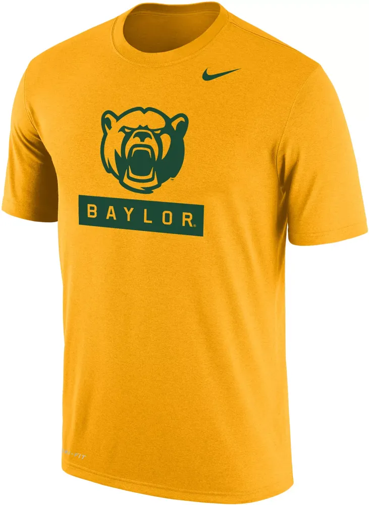 Nike Men's Baylor Bears Gold Wordmark Dri-FIT T-Shirt