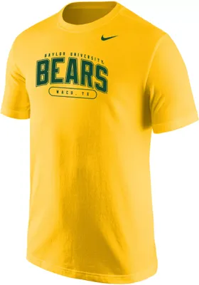 Nike Men's Baylor Bears Gold Core Cotton T-Shirt