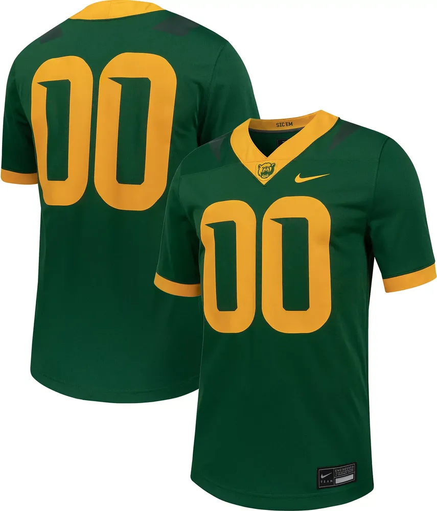 Nike Men's Baylor Bears #00 Green Replica Home Football Jersey