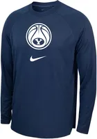 Nike Men's BYU Cougars Blue Spotlight Basketball Dri-FIT Long Sleeve Shirt