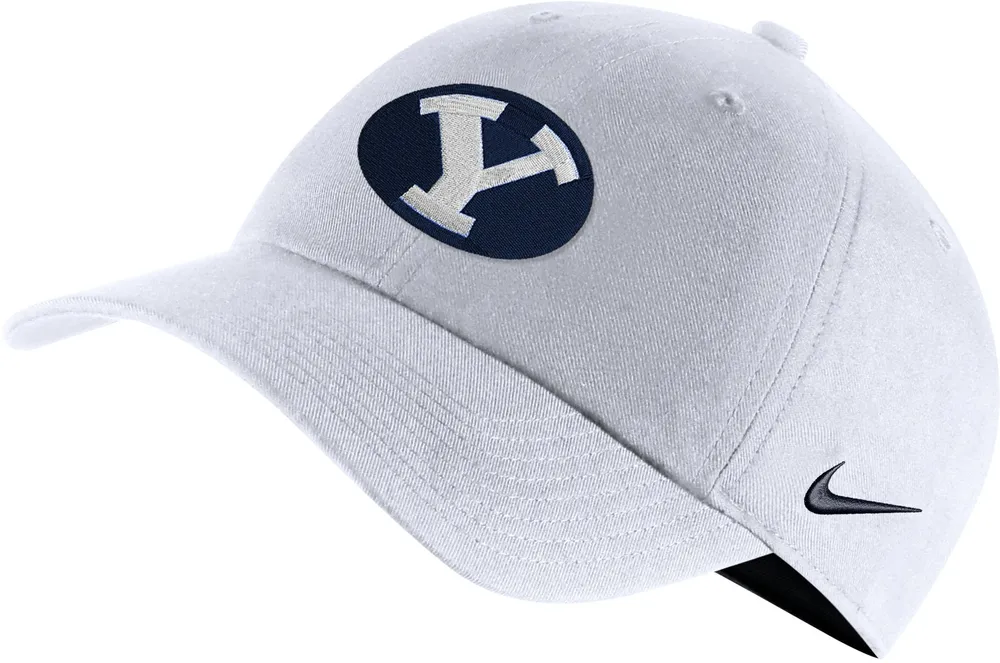 Nike Men's BYU Cougars White Campus Adjustable Hat