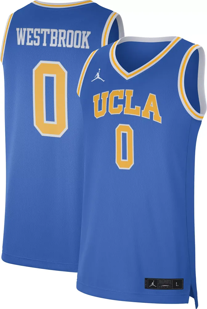 Jordan Men's UCLA Bruins #0 True Blue Russell Westbrook Throwback Limited Basketball Jersey