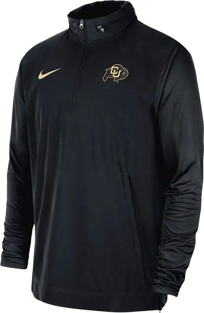 Nike Men's Colorado Buffaloes Black Football Sideline Coach Lightweight Jacket