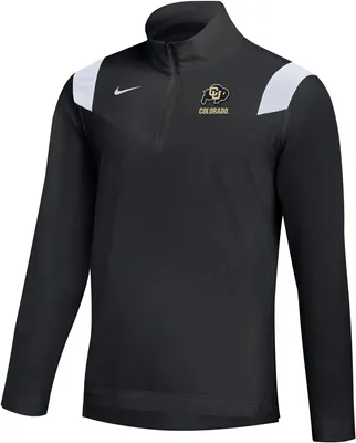 Nike Men's Colorado Buffaloes Black Coach's Quarter-Zip Jacket