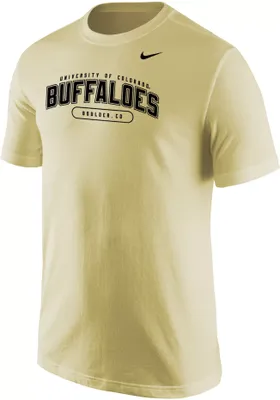 Nike Men's Colorado Buffaloes Gold Core Cotton T-Shirt