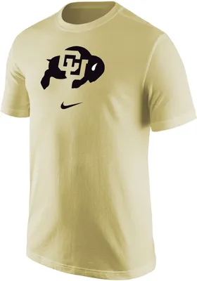 Nike Men's Colorado Buffaloes Gold Core Cotton Logo T-Shirt