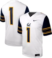 Nike Men's Cal Golden Bears #1 White Replica Away Football Jersey