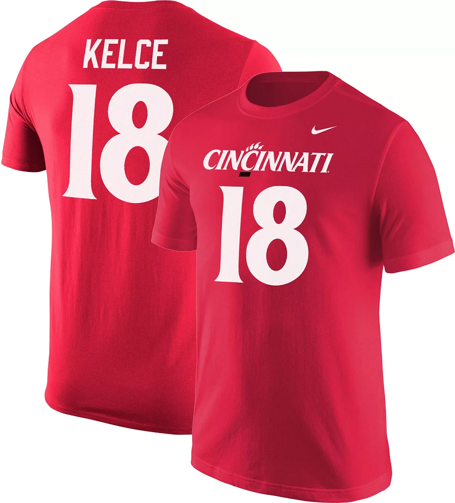 Nike Men's Cincinnati Bearcats #18 Red Travis Kelce Jersey T-Shirt