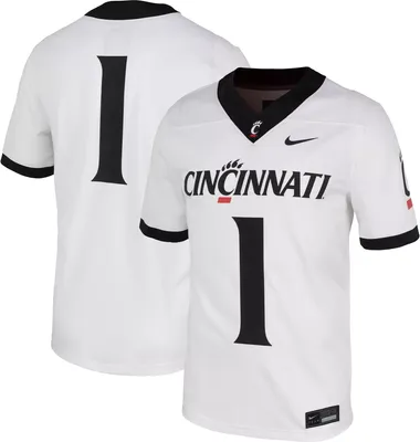 Nike Men's Cincinnati Bearcats #1 White Untouchable Away Game Football Jersey