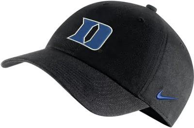 Nike Men's Duke Blue Devils Black Heritage86 Campus Adjustable Hat