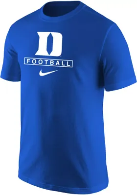 Nike Men's Duke Blue Devils Football Core Cotton T-Shirt